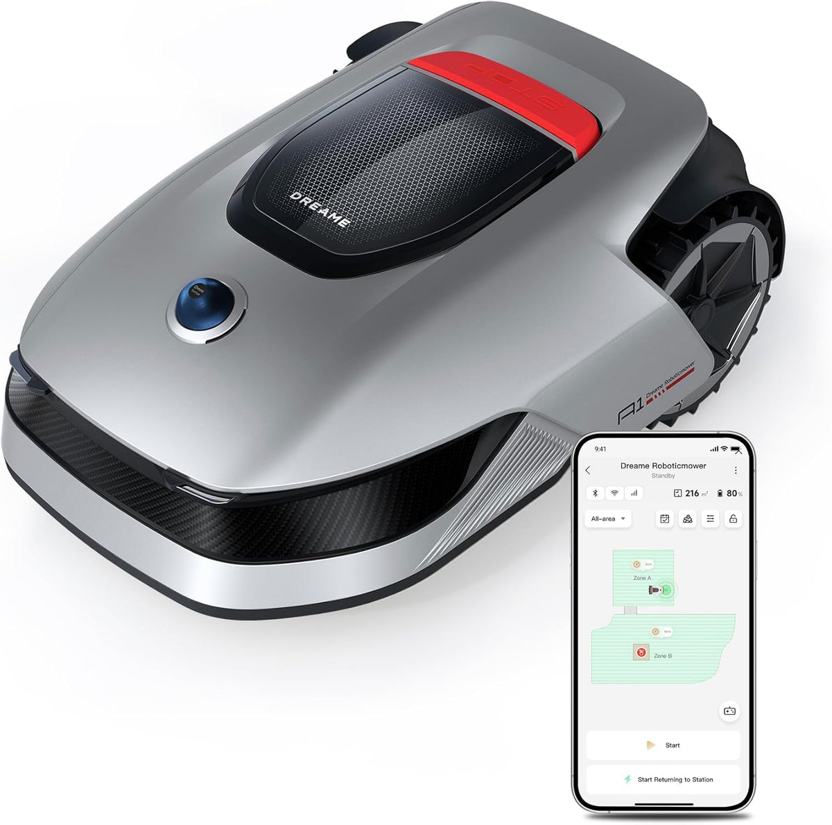 Tondeuse à gazon robotisée DREAME A1 – Grise