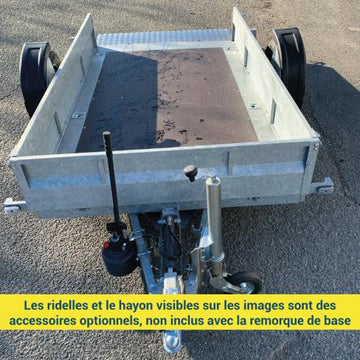 Remorque abaissante hydraulique XL130 PRO Cochet – 750 kg