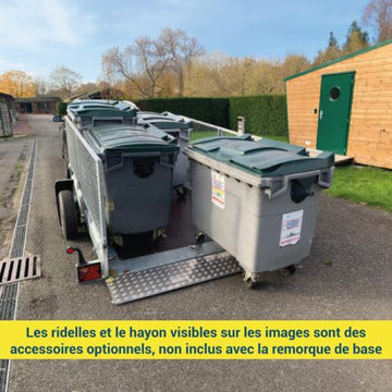 Remorque abaissante hydraulique XL150 Cochet – 750 kg