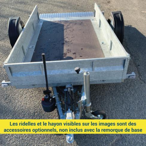 Remorque abaissante hydraulique XL150 Cochet – 750 kg
