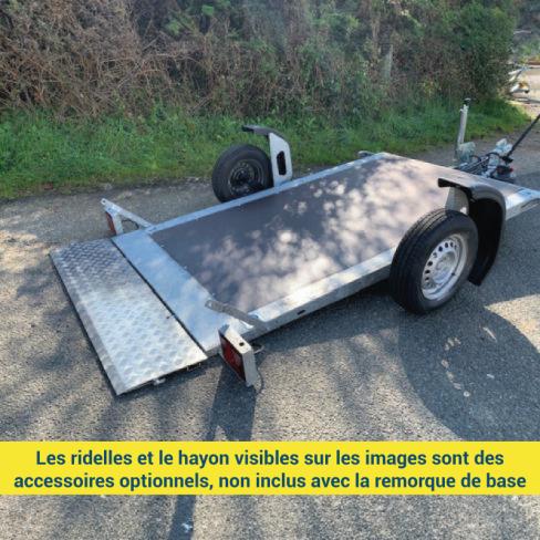 Remorque abaissante hydraulique XL150 Cochet – 750 kg