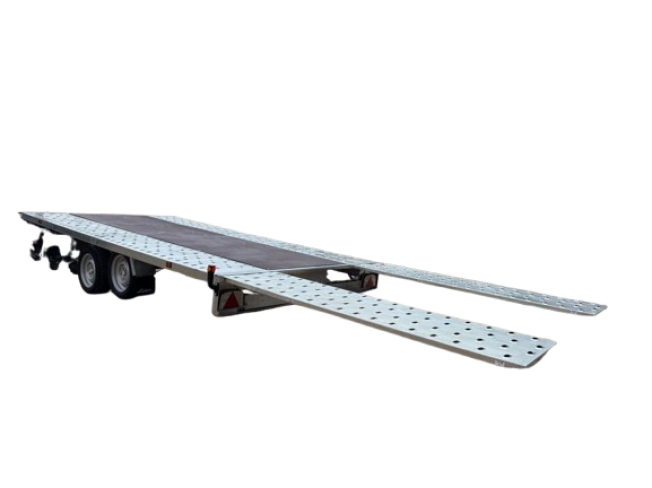 Porte-voiture LIDER 43720 avec plancher bois – Double essieu