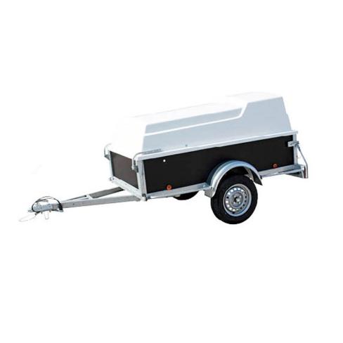 Remorque bagagère marron avec capot BW Trailers – 500 kg