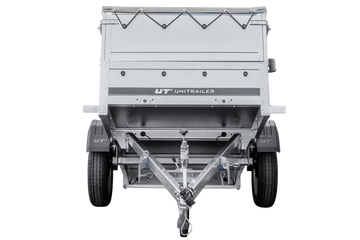 Remorque neuve 200x106 avec bâche plate, rehausses de ridelles et roue jockey - Garden Trailer 200 KIPP