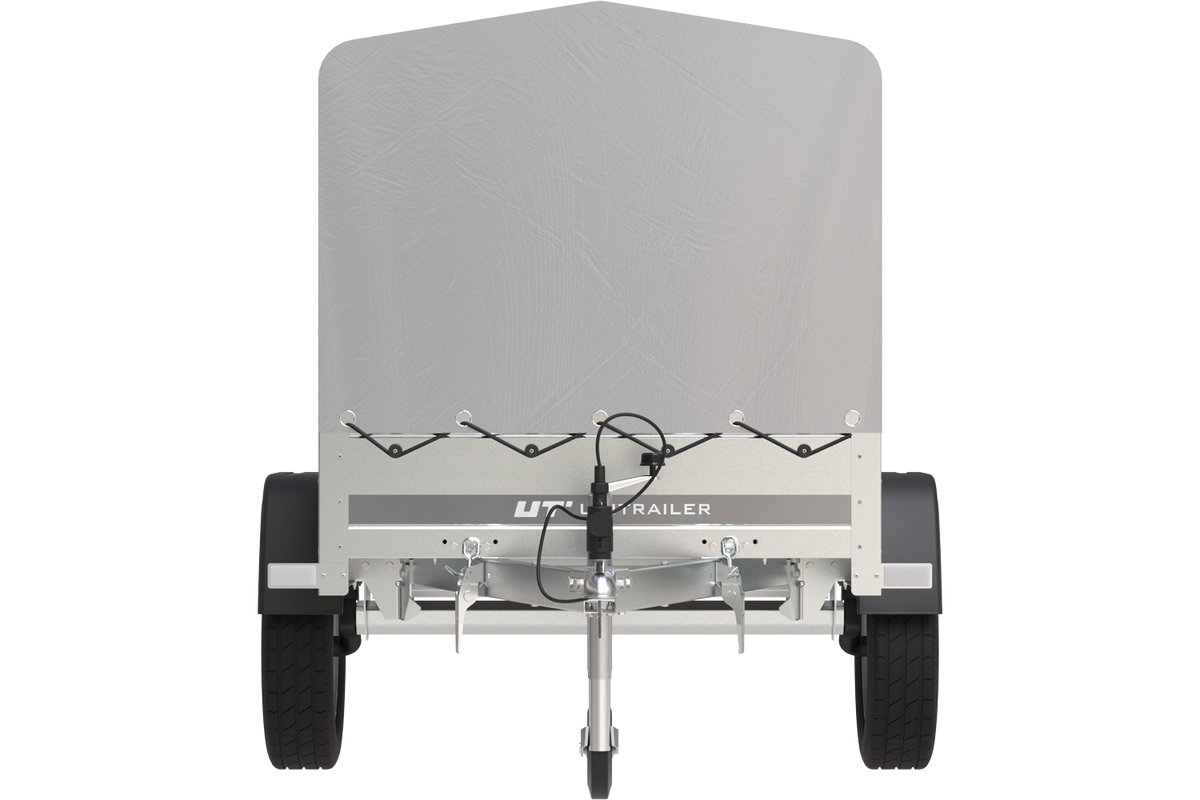 Remorque 750 kg 200 x 125 avec bâche haute et arceau Garden Trailer 201 KIPP